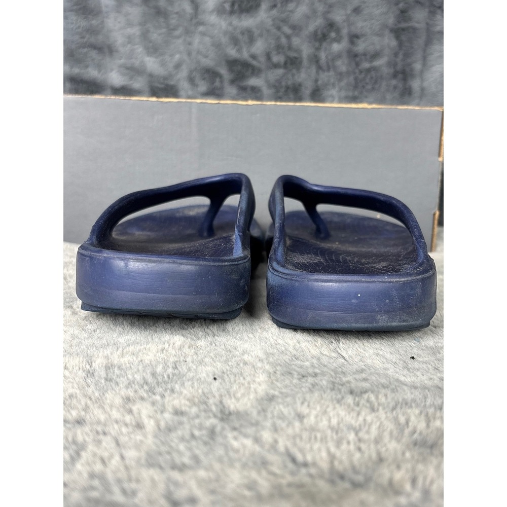Oofos OOriginal Recovery Sandals Navy Blue Thong Flip Flops Mens 7 Womens 9 - Picture 4 of 8